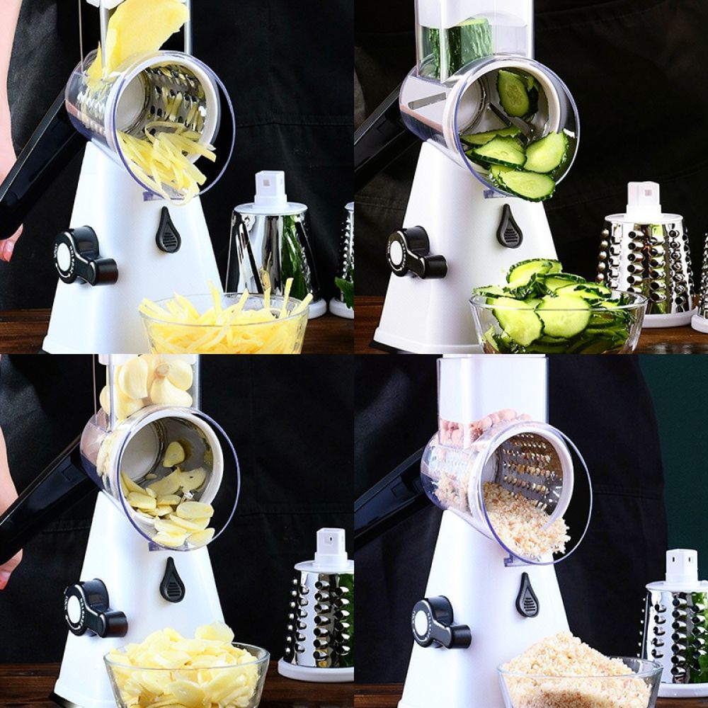 Kitchen Helper Gadgets - قطاعة طعام دوارة، مبشرة، قطاعة خضروات