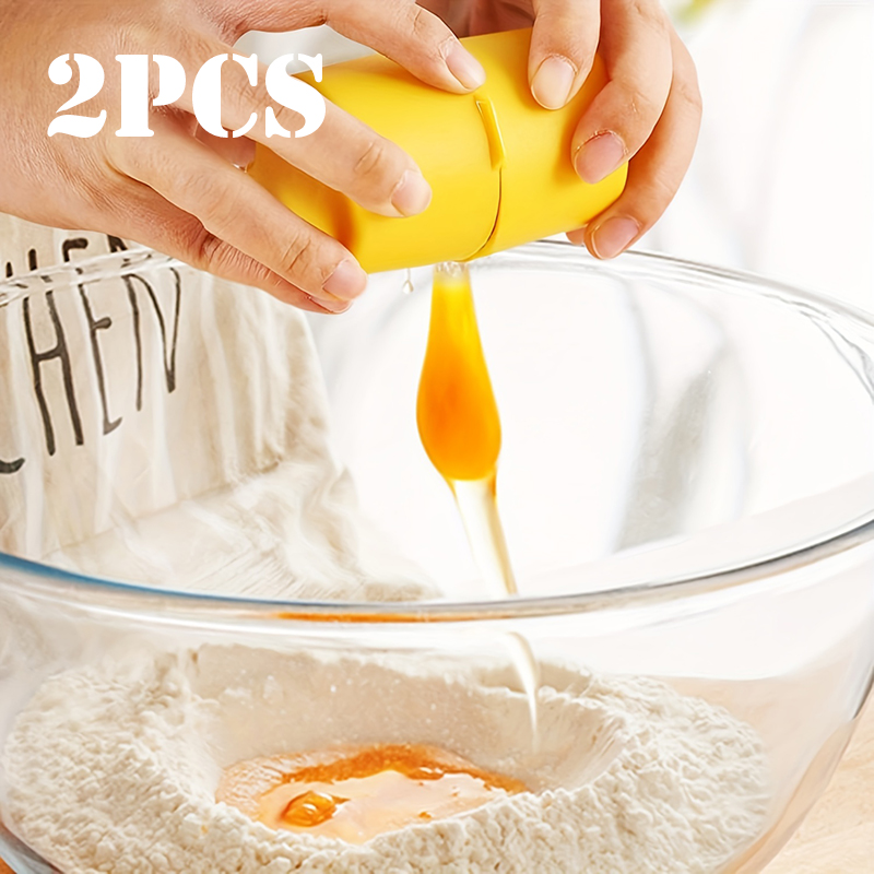 Egg Separator Tool - 1/2 قطعة قشر البيض القاطع فاصل
