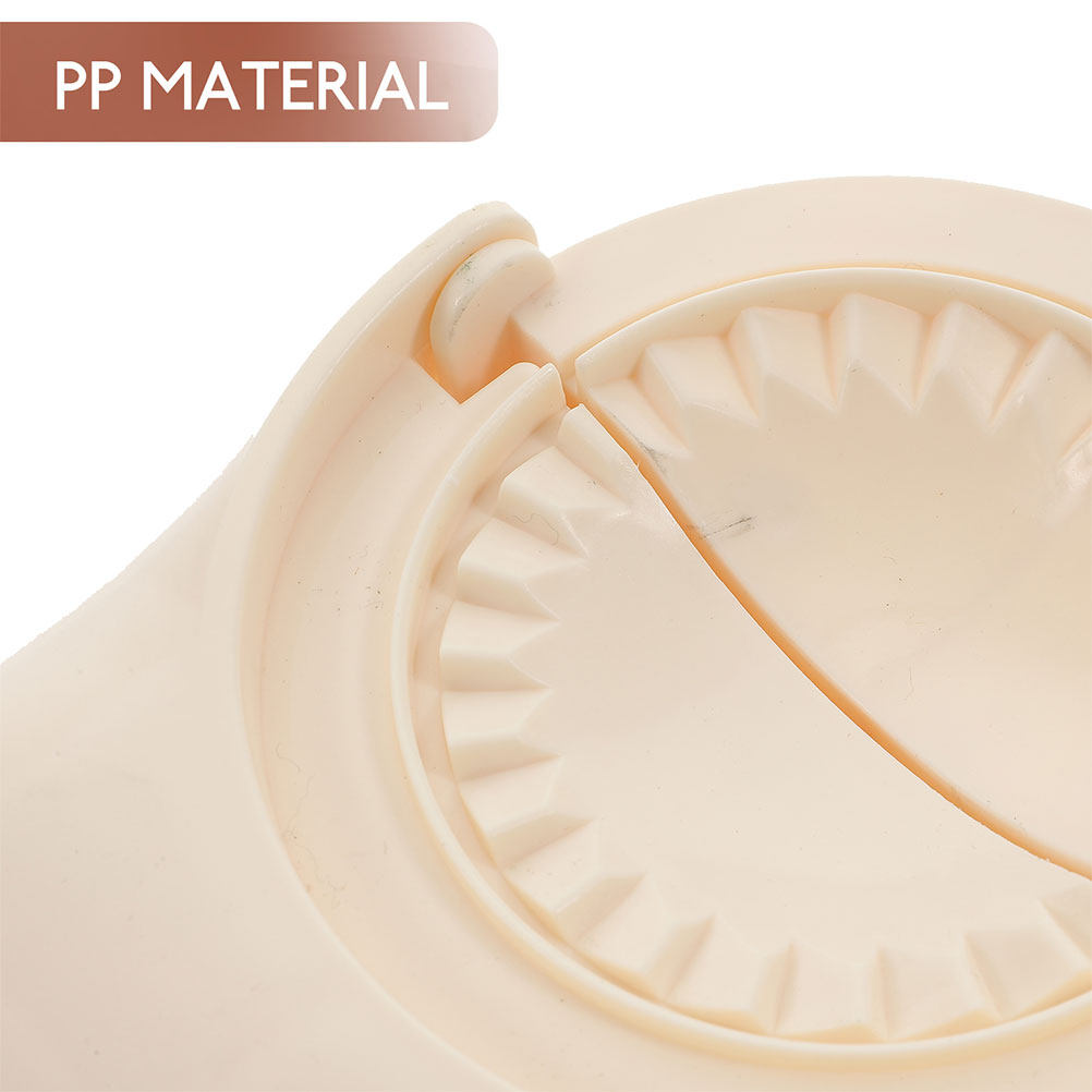 قطعتان من أداة ضغط عجينة الزلا - مراجعة Kitchen Gadgets Dumpling Maker وسعره