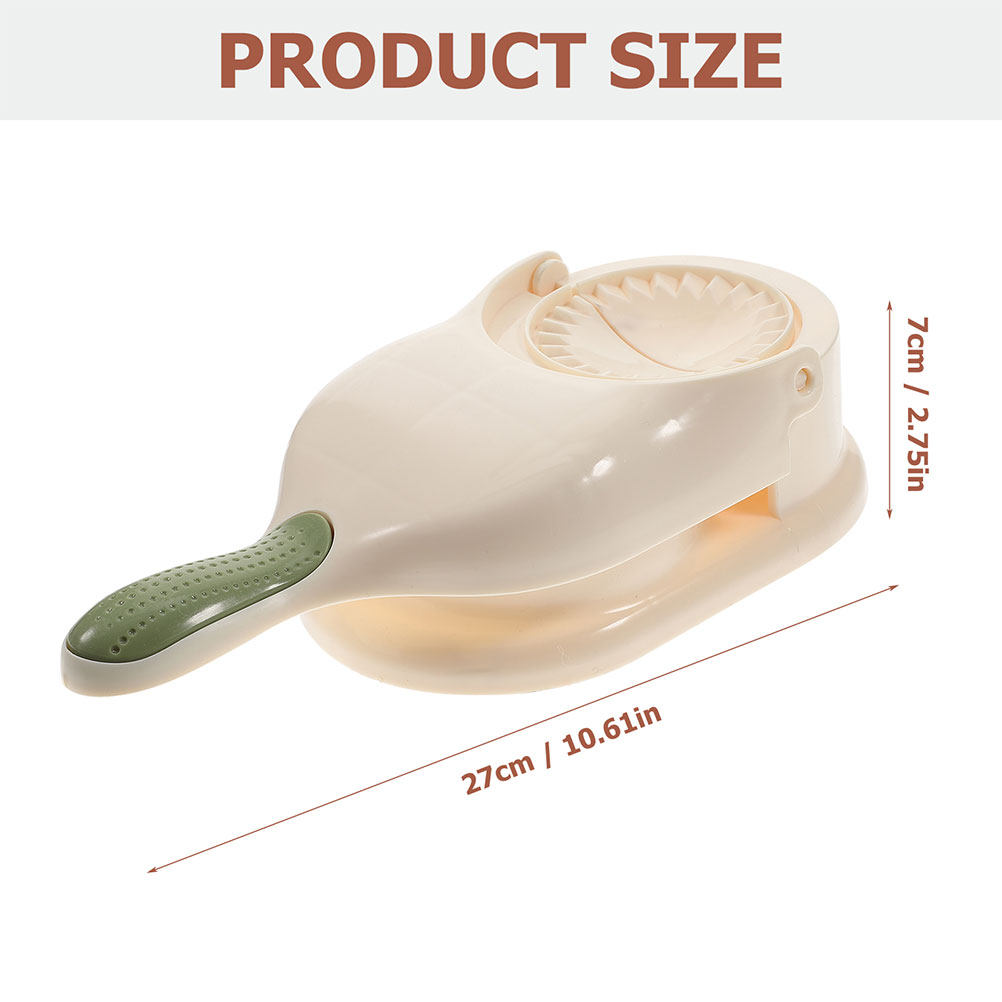 قطعتان من أداة ضغط عجينة الزلا - مراجعة Kitchen Gadgets Dumpling Maker وسعره