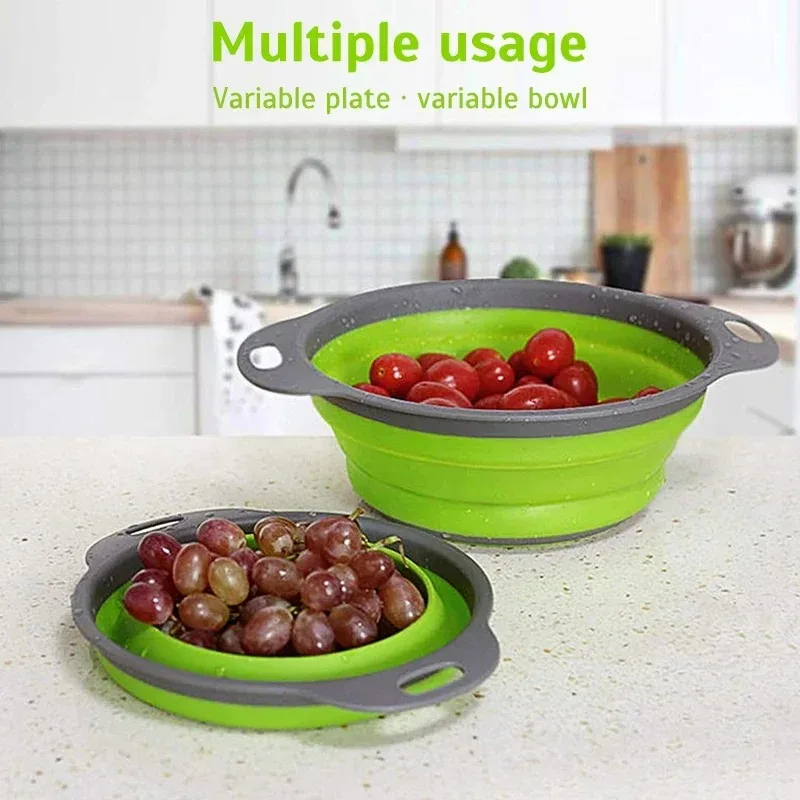 1 قطعة من مصفاة سيليكون قابلة  - مراجعة Kitchen Gadgets Organizer وسعره
